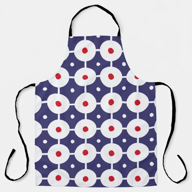 vintage funky retro seamless pattern. Seamless ret Apron (Front)