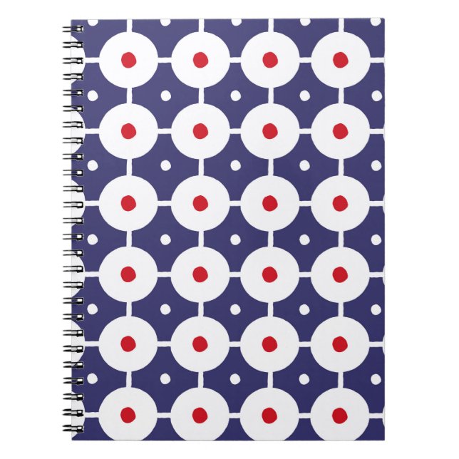 vintage funky retro seamless pattern. Seamless ret Notebook (Front)