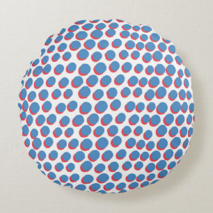 vintage funky retro seamless pattern. Seamless vin Round Pillow