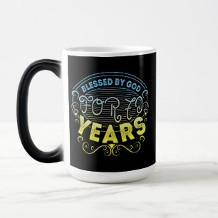 vintage Funny 70 years old saying quote Color Morph Mug