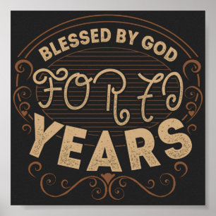 vintage Funny 70 years old saying quote Poster