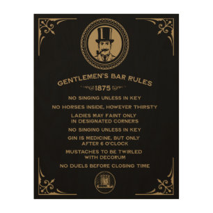 Vintage Funny Bar Sign For Home Bar