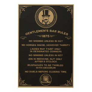 Vintage Funny Bar Sign For Home Bar