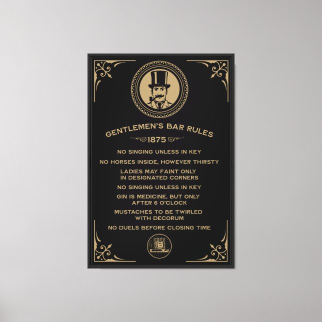 Vintage Funny Bar Sign For Home Bar (Front)