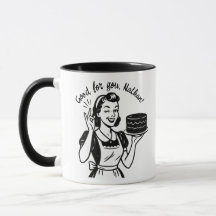 Vintage Funny Birthday Cake 50s Wife