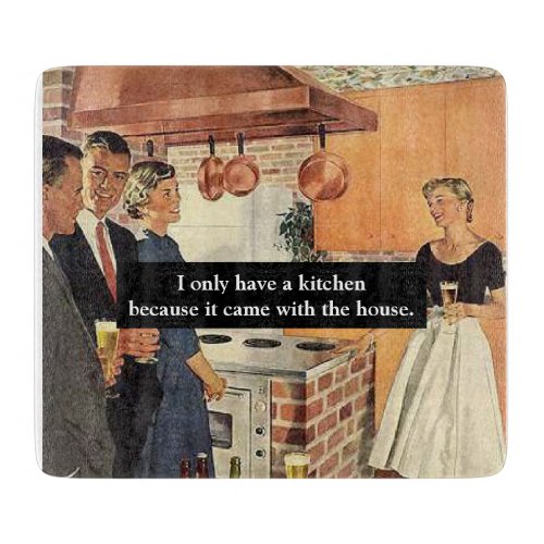 Vintage Funny Bridal Shower  House Warming Party Cutting Board