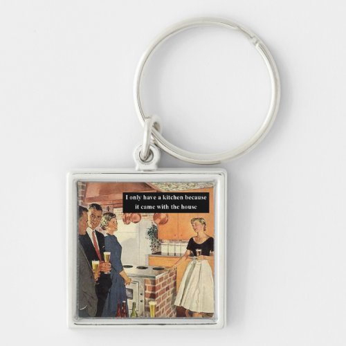 Vintage Funny Bridal Shower  House Warming Party Keychain