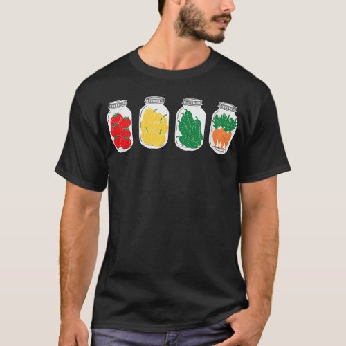 Vintage Funny Canned Pickles Lover Homemade Pickle T_Shirt