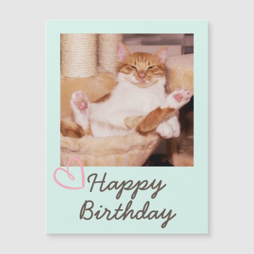 Vintage Funny Cat and Happy Birthday 