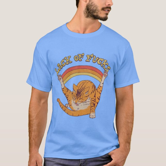 Vintage Funny Cat T-Shirt (Front)