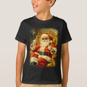 Vintage Funny Cool Big Boss Santa T-Shirt