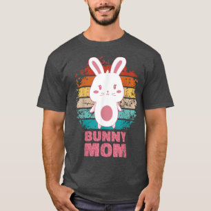 Vintage funny cute bunny mom quote kawaii bunny mo T-Shirt