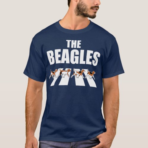 Vintage Funny Cute The Beagles Beagle Dog Lover T_Shirt