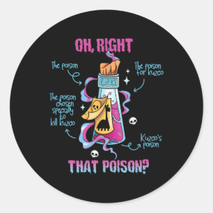 Vintage Funny Drink Me Oh Right That Poison-llama Classic Round Sticker