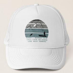 Vintage Funny Fishing Saying Trucker Hat