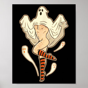 Vintage Funny Gay Halloween Poster