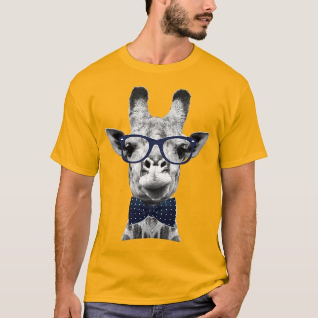 Vintage funny Giraffe T-Shirt (Front)