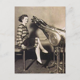 Vintage Funny Hair Dryer Postcard