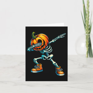 Vintage Funny Halloween Pumpkin Spooky Nuggets Chi Card