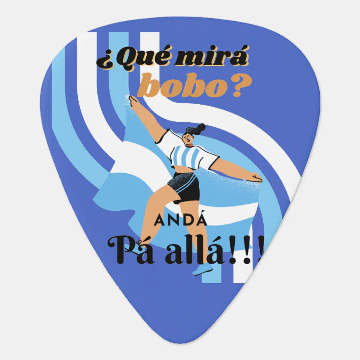 Vintage Funny Messi Argentina Que Mira Bobo Guitar Pick | Zazzle Vintage Funny Messi Argentina Que Mira Bobo Guitar Pick | Zazzle