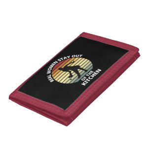 Vintage Funny Pickleball Women Trifold Wallet