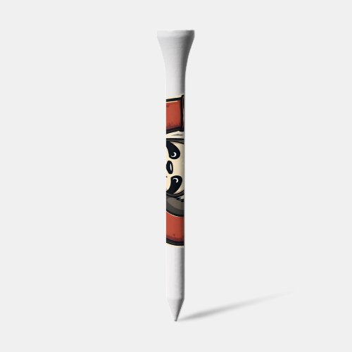 Vintage Funny Rescue Sloth Retro Humor Design 2 Golf Tees