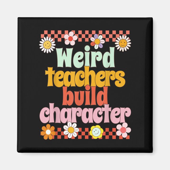 Vintage Funny Retro Motivational Teacher Retro  Magnet (Front)