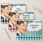 Vintage Funny Retro Women - Bill Paying Organizer