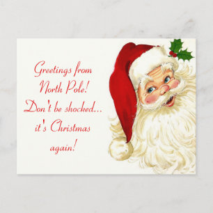 Vintage Funny Santa Claus Postcard