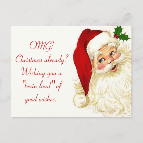 Vintage Funny Santa Claus Postcard