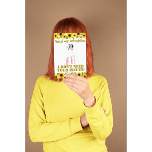 Vintage Funny Sarcastic Line Art Woman Postcard