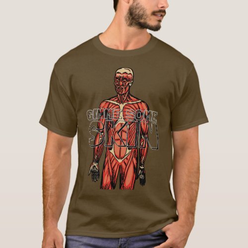 Vintage Funny Skin Anatomy T_Shirt