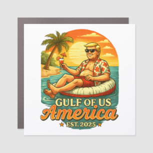 Vintage Funny Trump America's Gulf 2025 Car Magnet