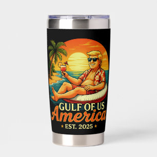 Vintage Funny Trump America's Gulf 2025 Insulated Tumbler