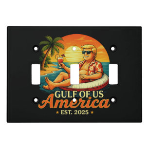 Vintage Funny Trump America's Gulf 2025 Light Switch Cover