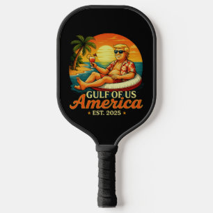 Vintage Funny Trump America's Gulf 2025 Pickleball Paddle
