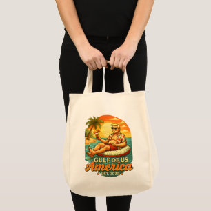 Vintage Funny Trump America's Gulf 2025 Tote Bag
