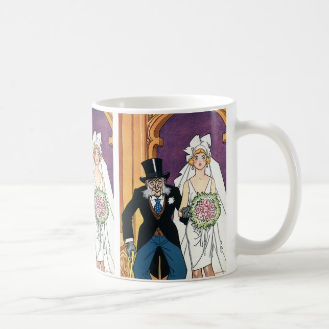 Vintage Funny Wedding, May December Romance Coffee Mug (Right)