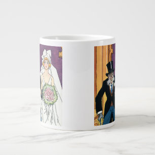 Vintage Funny Wedding, May December Romance Giant Coffee Mug