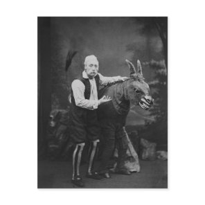Vintage Funny Weird Man and Horse Photograph Postcard