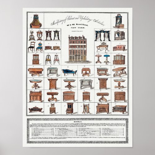 Vintage Furniture Poster