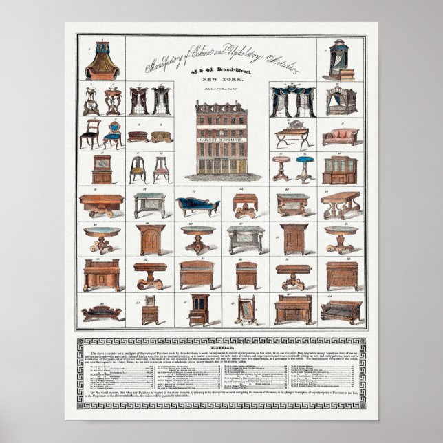 Vintage Furniture Poster (Front)