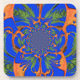 Vintage Fusion Hakuna Matata Fusion Designer Graph Beverage Coaster