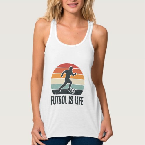 Vintage Futbol Is Life Soccer Player Shirt Design_
