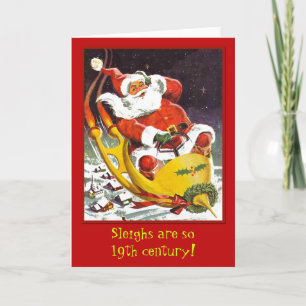 Vintage Futuristic Santa Claus Cards and Postcards