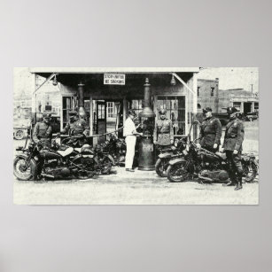 Indian Biker Werkstatt Deko Blechschild Poster Oldtimer Motorrad Werbung *992
