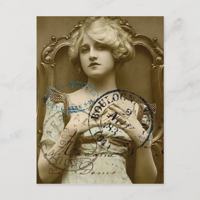 Vintage Gal Postcard (Front)