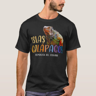 Vintage Galapagos Islands Ecuador Iguana Islas Gal T-Shirt