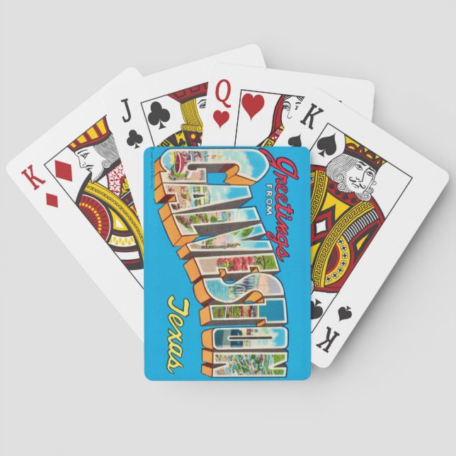 Vintage Galveston Texas Playing Cards (Back)