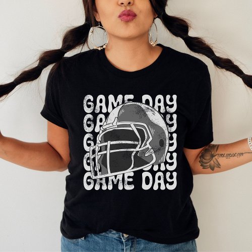 Vintage Game Day Football Fan School Spirit T_Shirt